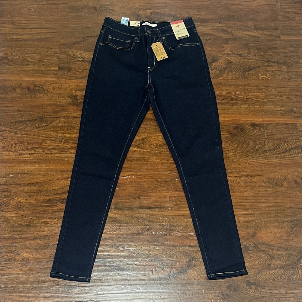 Levi's 721 High Rise Dark Wash Skinny Jeans 30X30